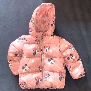 H&M Minnie Mouse puffer jacket 3T